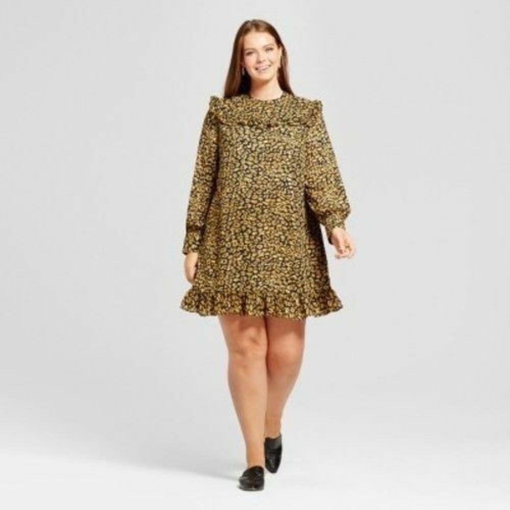 Plus Size Cheetah Dress Who What Wear XXL 2X